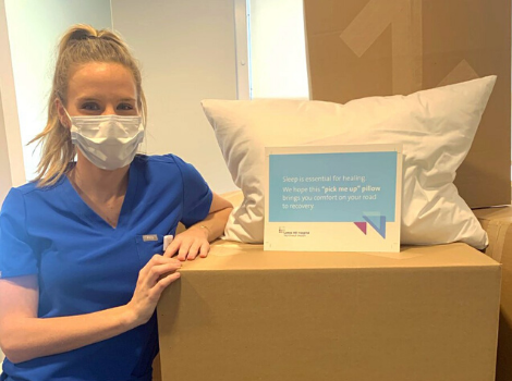 emergency nurse pillow fundraiser