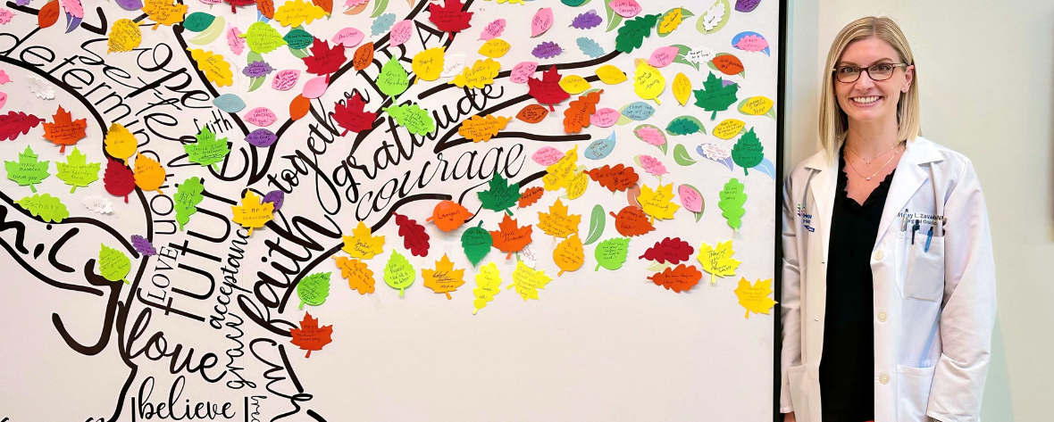 This image shows Tiffany Zavadsky, a nurse practitioner and manager at the Northwell Health Cancer Institute, who is a team member on one of this year's Innovation Challenge winning projects.